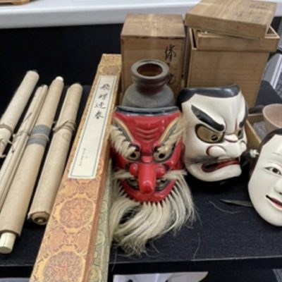 岡山市北区足守:伝統工芸品,備中神楽面,素戔嗚男命,健御名方命を
