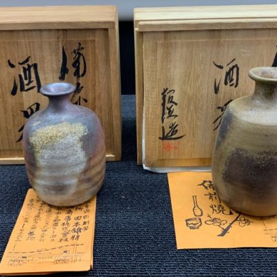 岡山市:備前焼,煎茶器,花瓶,徳利,水指,置物,抹茶碗,店頭買取(持ち込み)