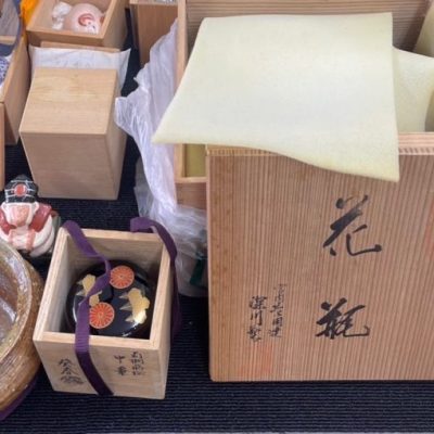 岡山市:備前焼,茶碗,花瓶,煎茶道具,煎茶碗,急須,棗,香合,店頭買取(持ち込み)