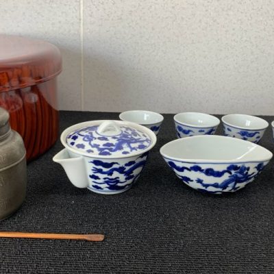 倉敷市:煎茶器,宝瓶,煎茶碗,湯冷まし,急須,備前焼,花入,茶碗持ち込み)