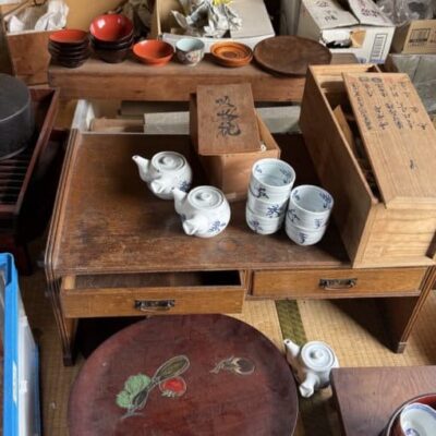 岡山市北区吉備津で査定した買取商品の煎茶道具 、漆器、工芸品などの写真