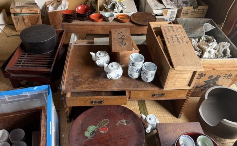 岡山市北区吉備津で査定した買取商品の煎茶道具 、漆器、工芸品などの写真