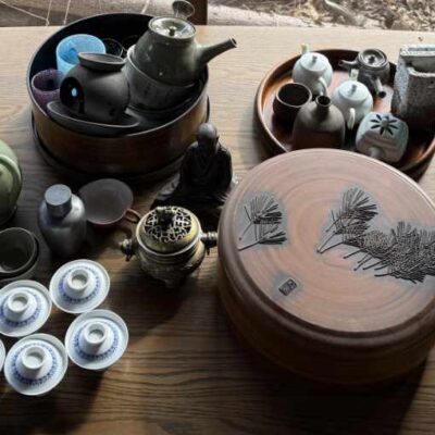 倉敷市浜ノ茶屋で査定した茶道具や食器類、工芸品などの写真