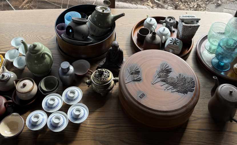 倉敷市浜ノ茶屋で査定した茶道具や食器類、工芸品などの写真