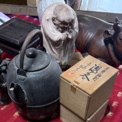 倉敷市真備町で査定した煎茶道具、骨董品、美術品、工芸品、絵画、掛軸などの写真