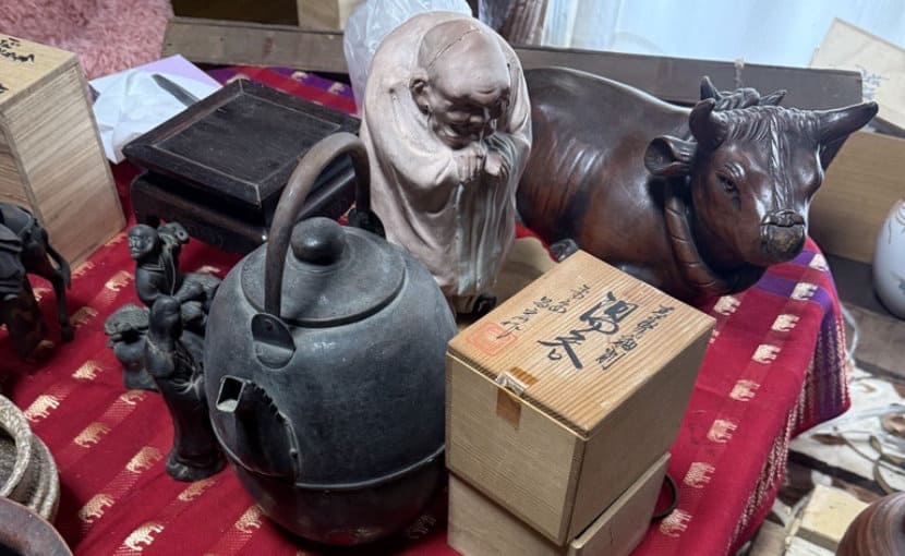 倉敷市真備町で査定した煎茶道具、骨董品、美術品、工芸品、絵画、掛軸などの写真