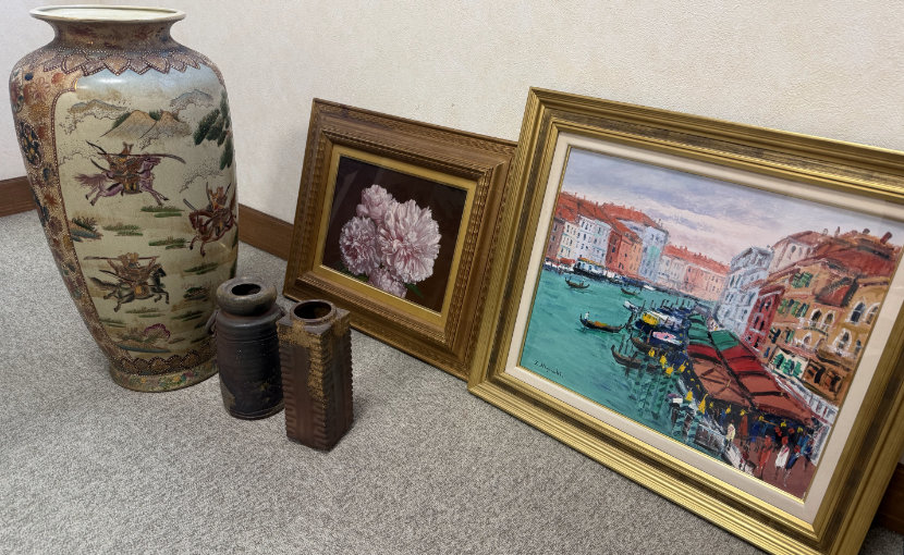 倉敷市連島町で査定した美術品や備前焼などの写真