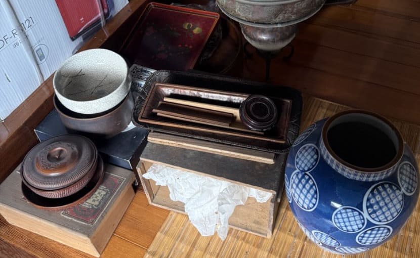 岡山県玉野市で査定した陶器や古民具などの写真