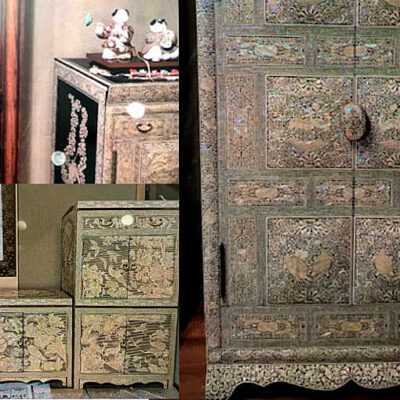 岡山市南区箕島で査定した中国家具、美術品、掛軸の写真