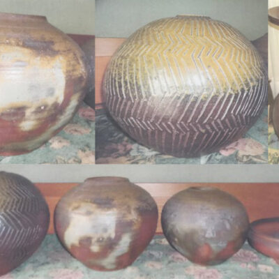 倉敷市水島で査定した備前焼の壺や花瓶の写真